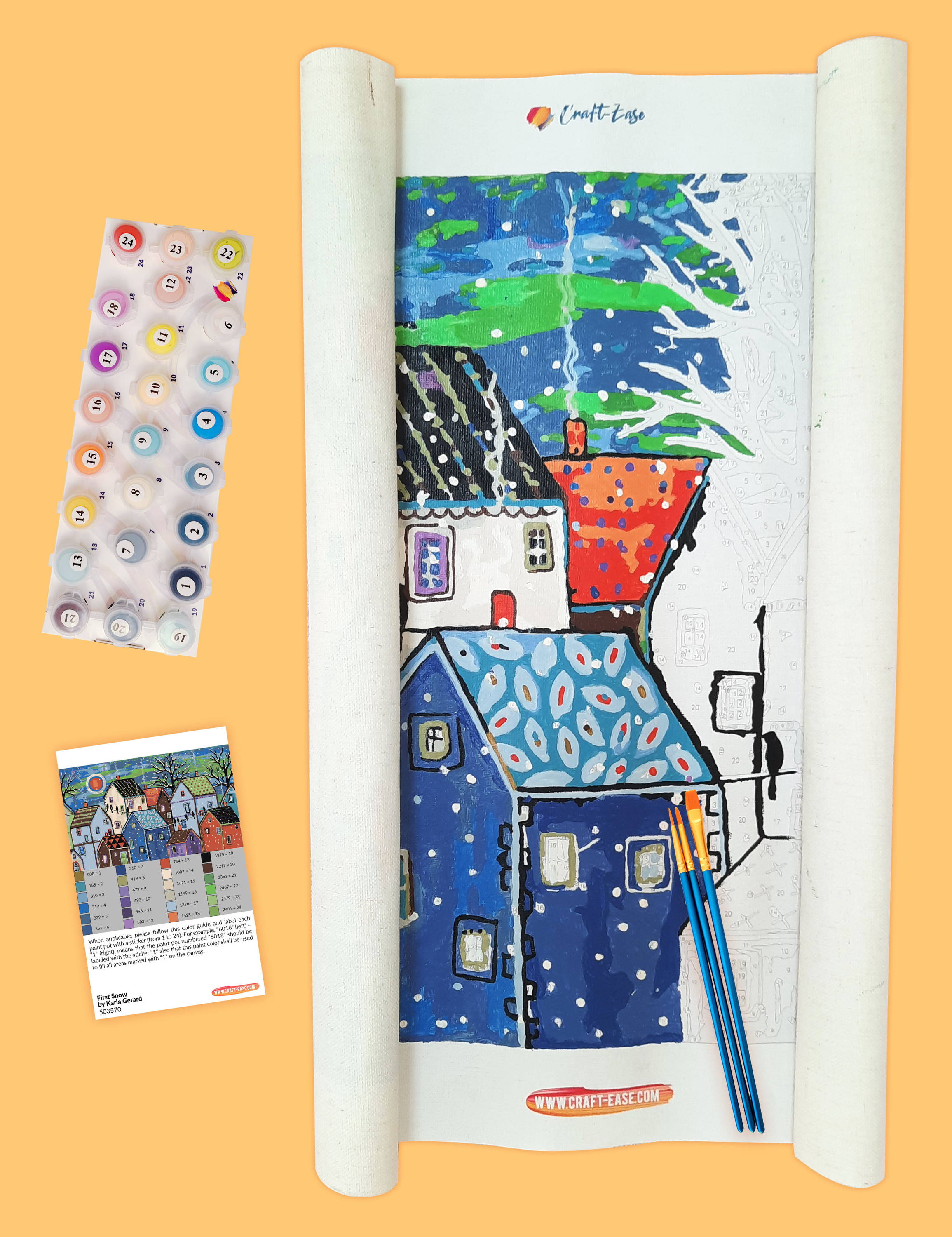 How to Flatten Your Paint by Numbers Canvas CraftEase